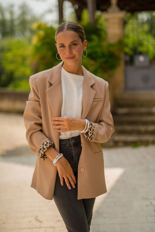 Veste blazer Lizie camel