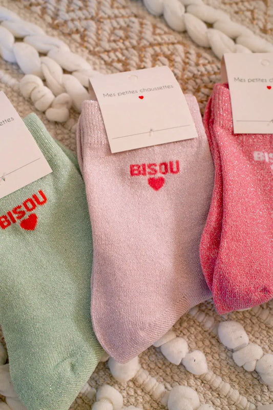 Chaussettes Bisou roses claires