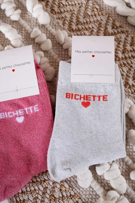 Chaussettes Bichette argentées