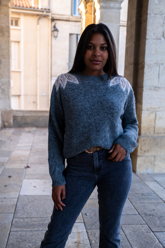 Pull Sylvain gris