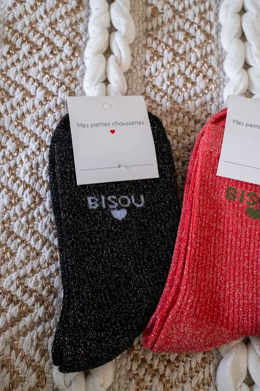 Chaussettes Bisou noir