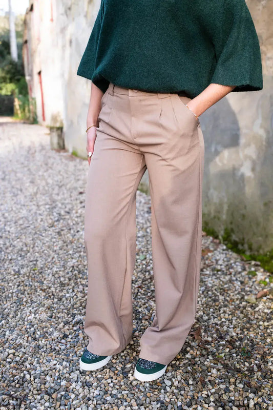 Pantalon Maria taupe