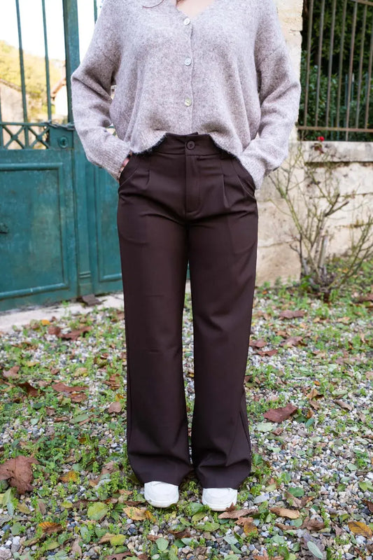 Pantalon Maria chocolat