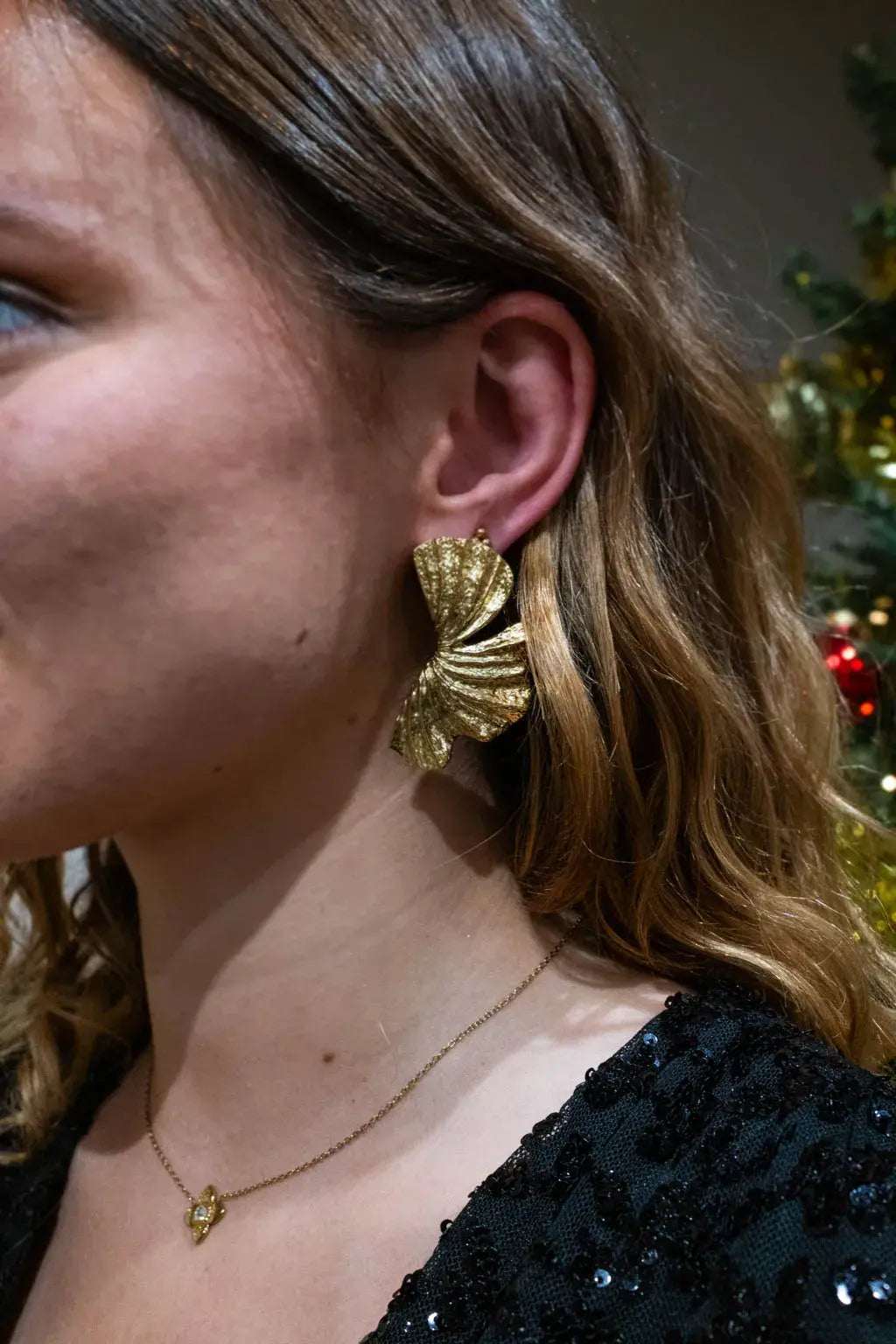 Boucles d'oreilles feuilles