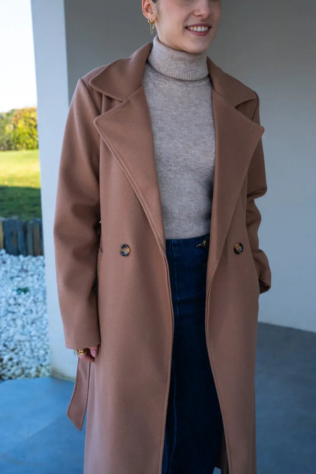 Pull Malo beige/taupe