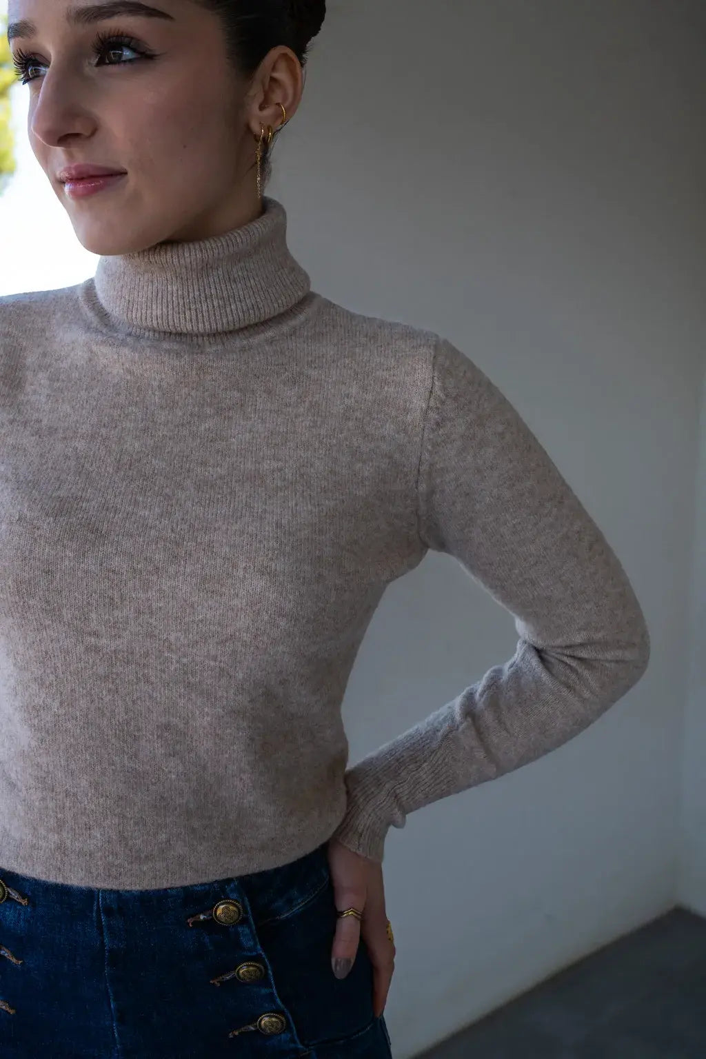 Pull Malo beige/taupe