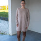 Robe pull Solana beige