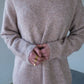 Robe pull Solana beige