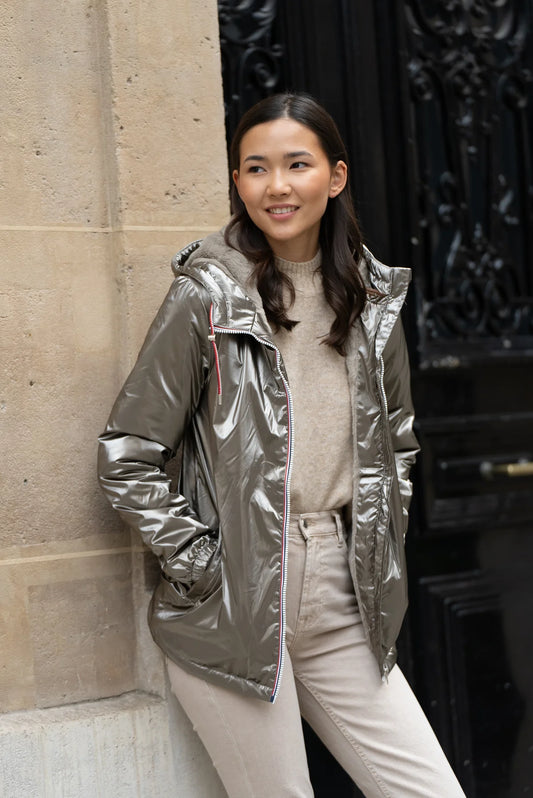 Parka fourrée imperméable Laura Jo - Harper bronze mi-longue