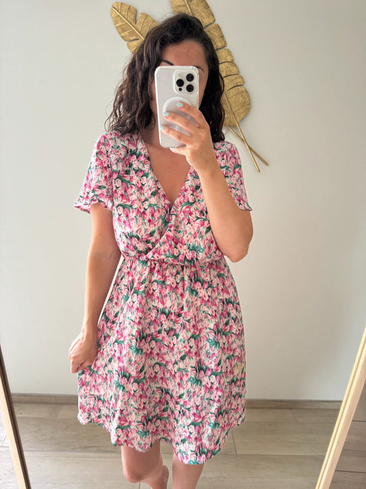 Seconde main - Robe courte à fleurs Rosa