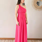 Robe longue fuchsia - Romane