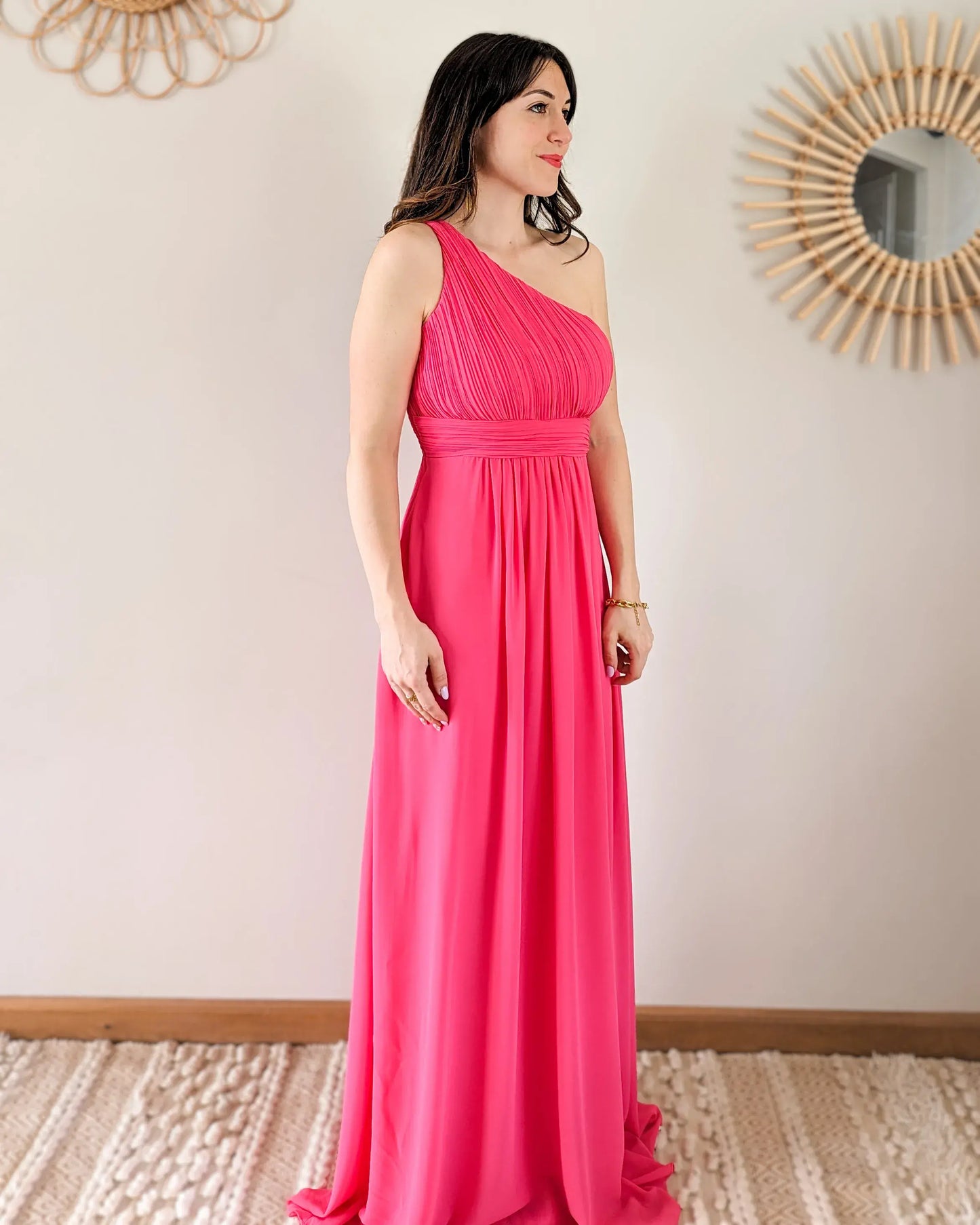 Robe longue fuchsia - Romane