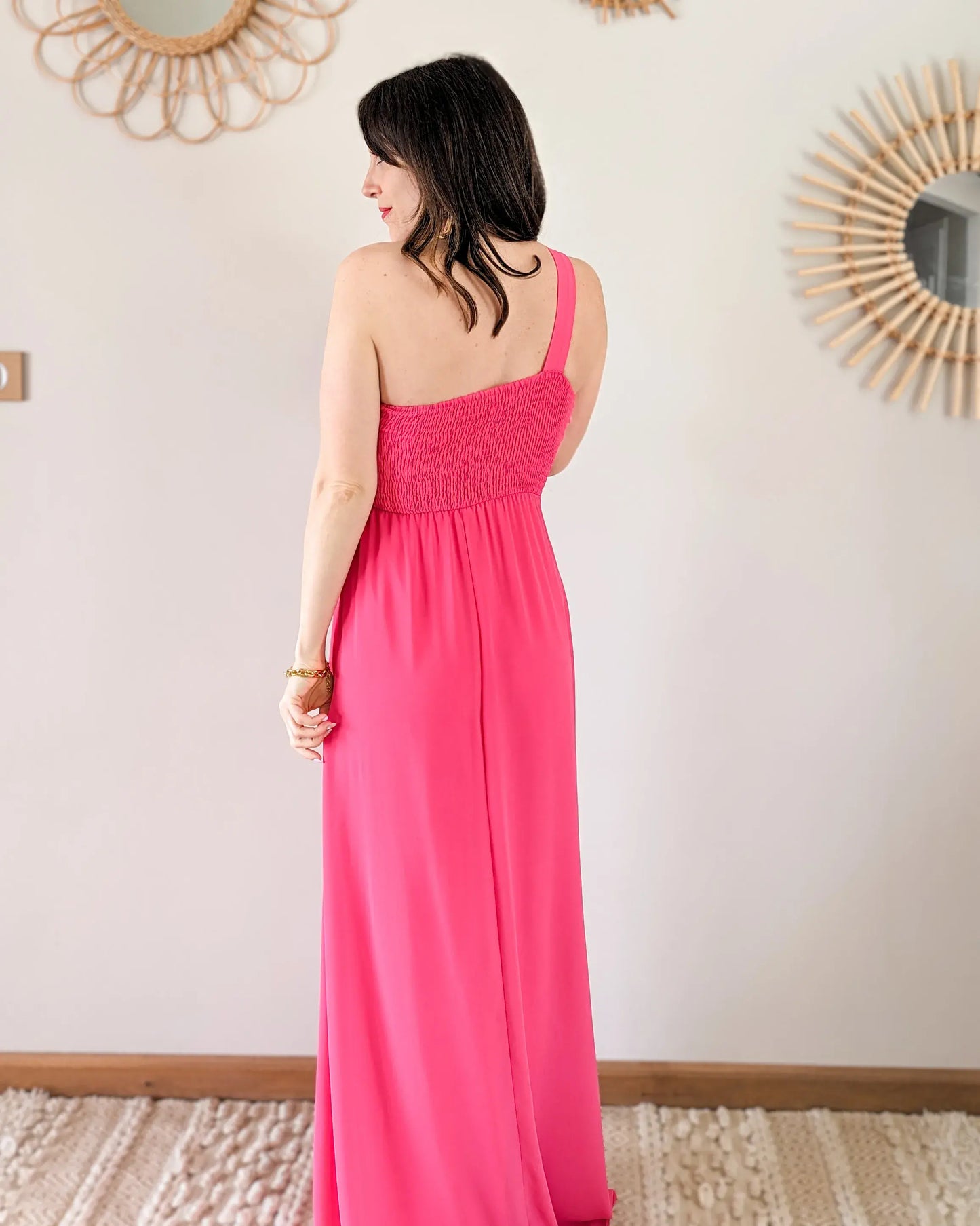 Robe longue fuchsia - Romane