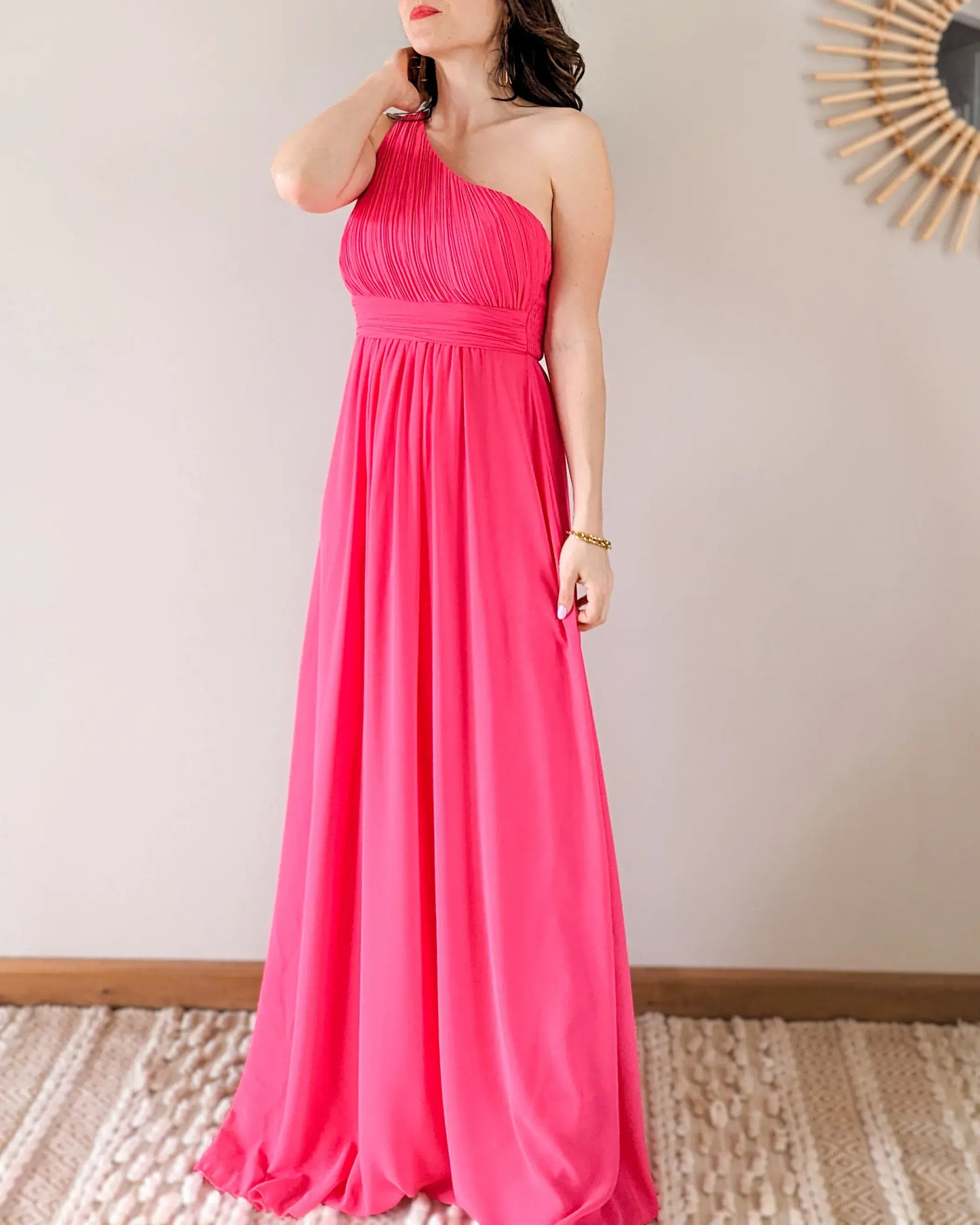 Robe longue fuchsia - Romane