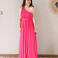 Robe longue fuchsia - Romane