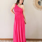 Robe longue fuchsia - Romane