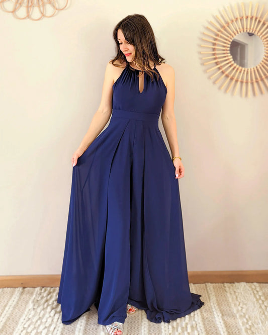 Combi robe bleu marine - Eugenia