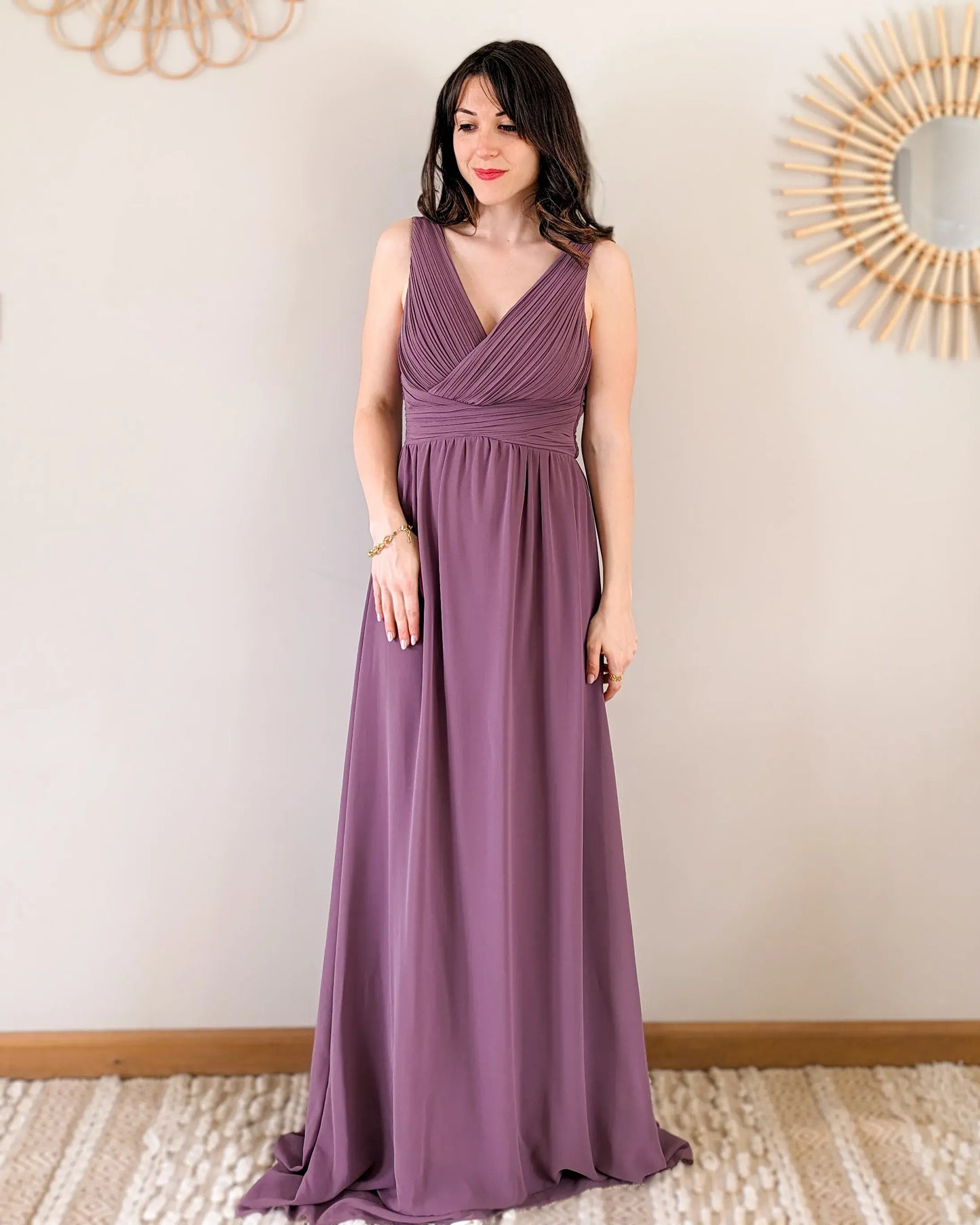 Robe longue - Prune