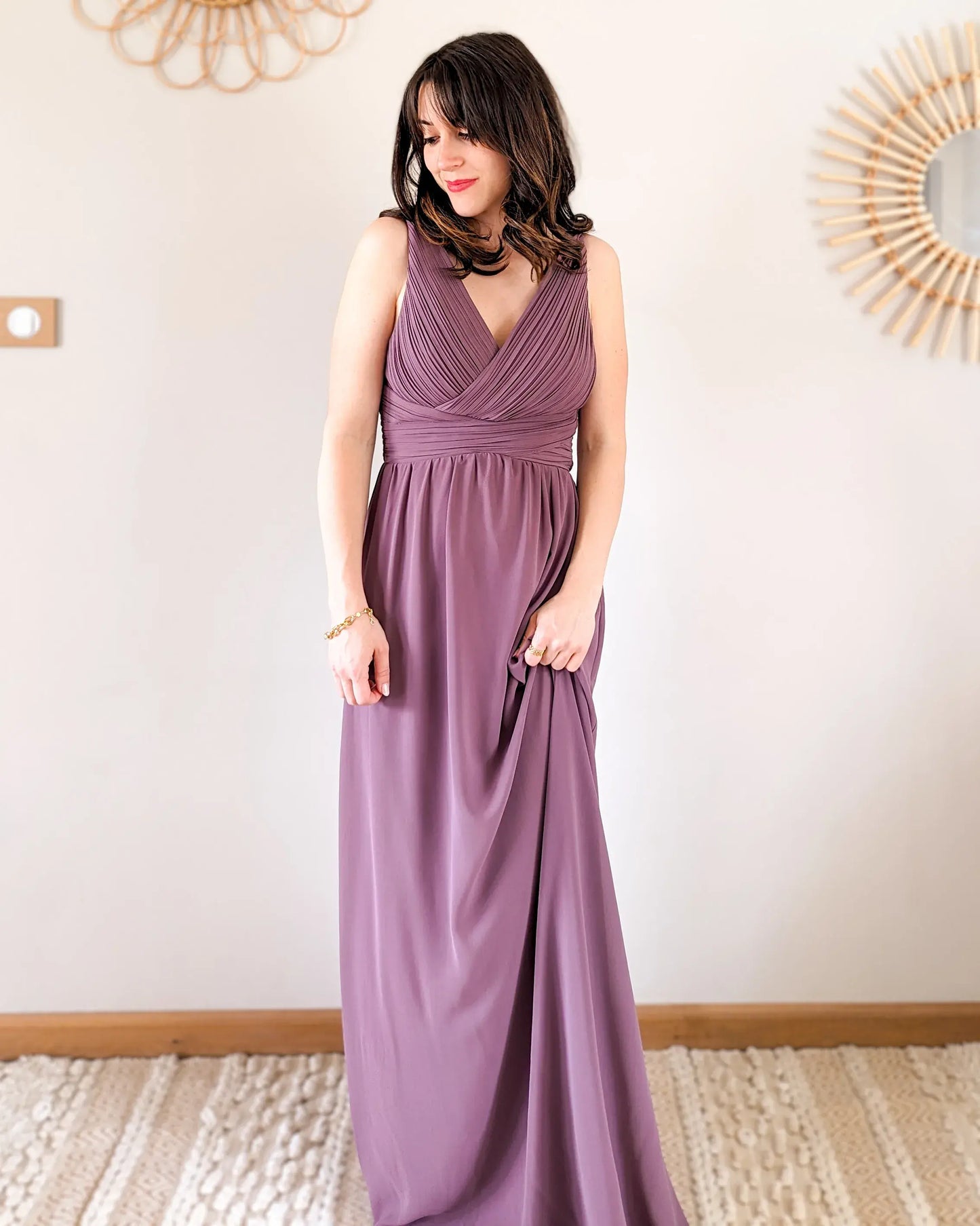 Robe longue - Prune