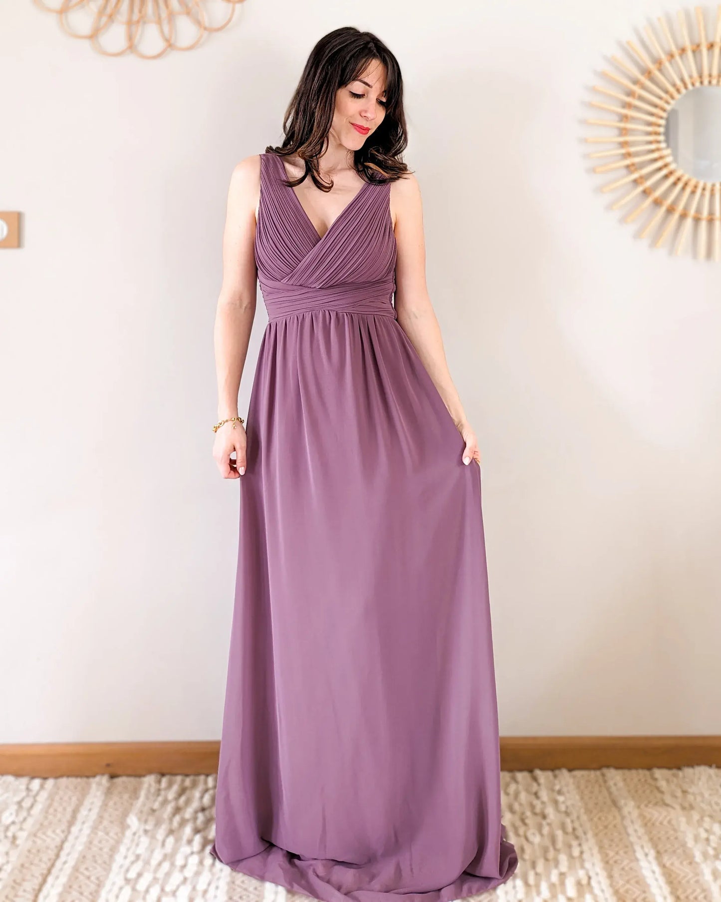 Robe longue - Prune