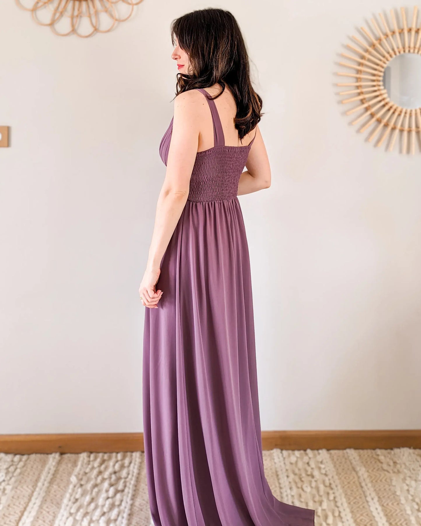 Robe longue - Prune