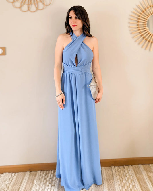 Robe longue bleu - Infinity multi positions