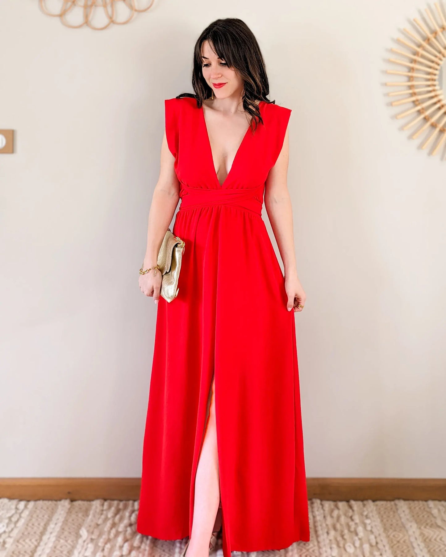 Robe longue rouge - Infinity multi positions