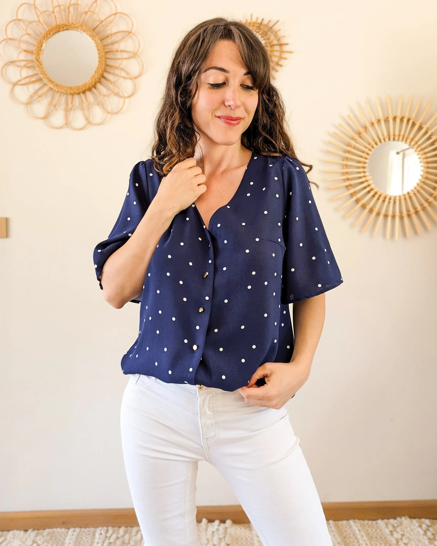 Blouse à pois - Maxine