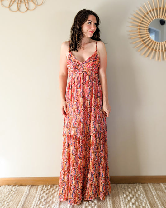 Robe longue à motifs - Popie