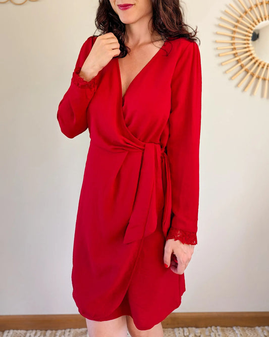 Robe courte rouge - Armelle