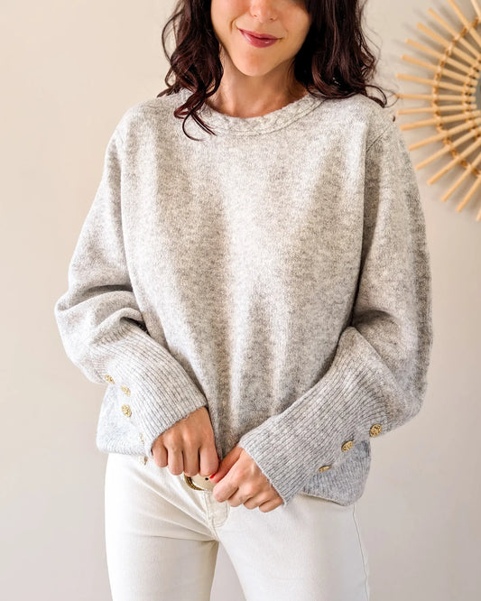 Pull - Maddy gris chiné