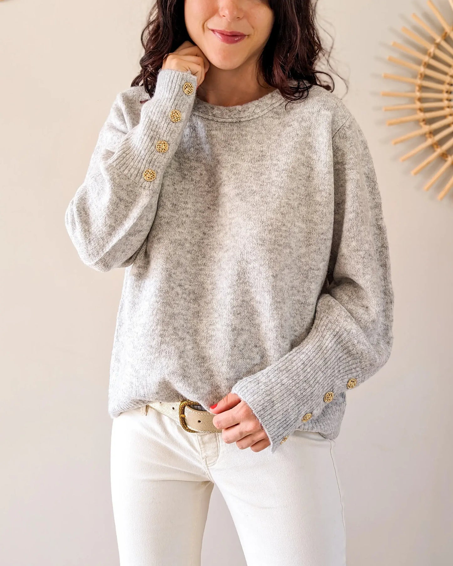 Pull - Maddy gris chiné
