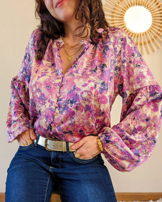 Blouse à détails dorés - Selma