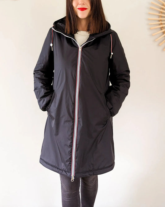 Parka fourrée imperméable Laura Jo - Harper noire longue