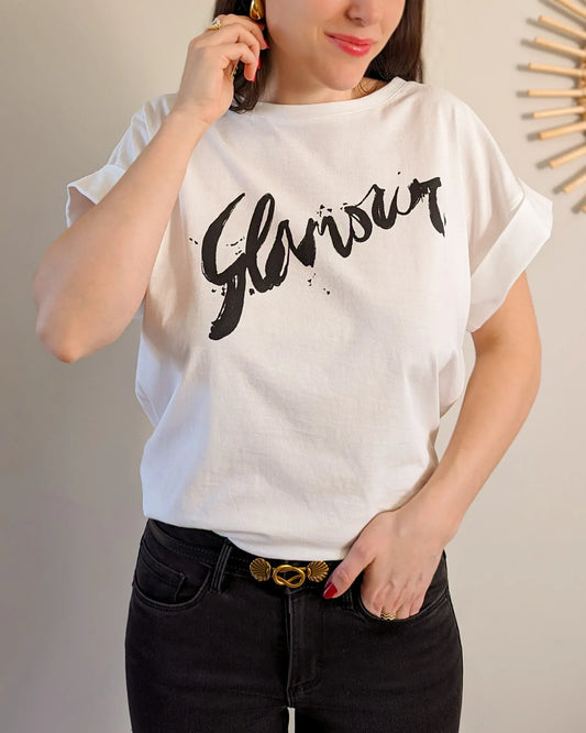 T-shirt blanc - Glamour