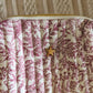 Trousse en coton matelassé rose - Atelier Paname
