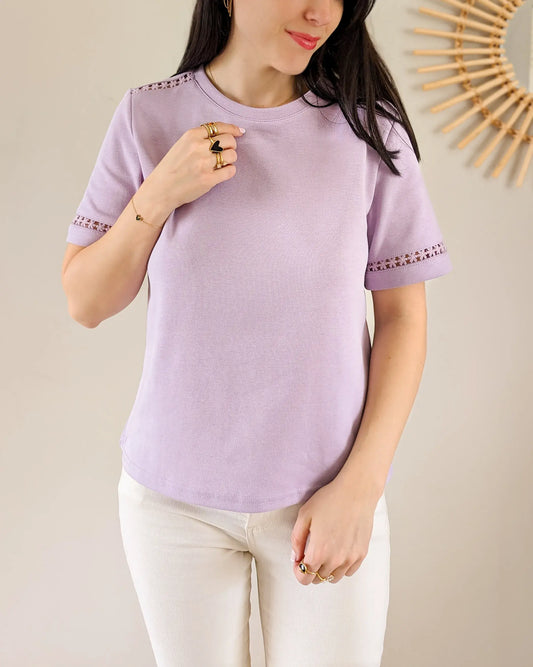 T-shirt violet - Lina