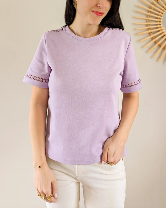 T-shirt violet - Lina