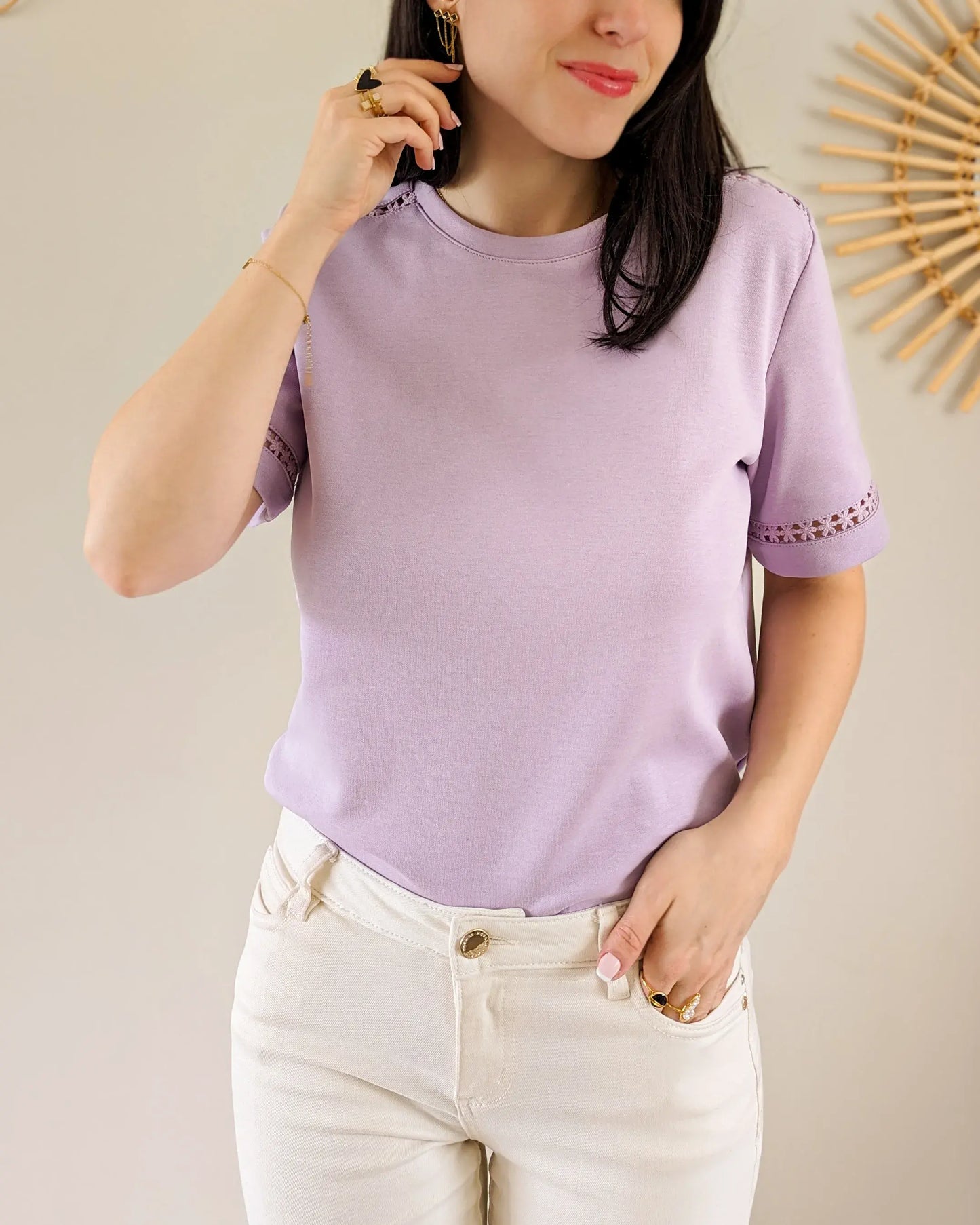 T-shirt violet - Lina