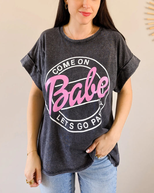 T-shirt - Babe gris