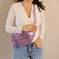 Sac banane en cuir - Chuck lilas