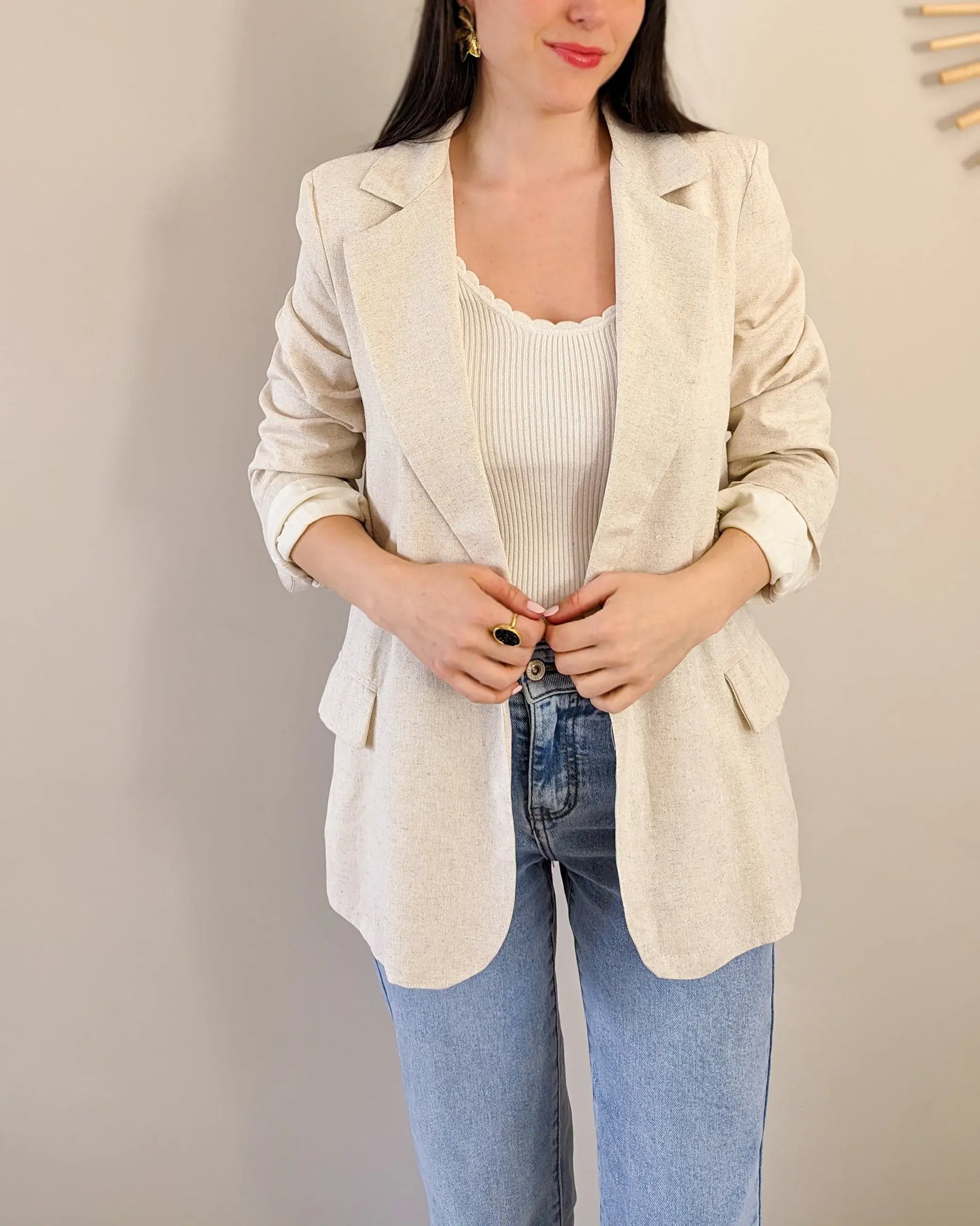 Veste blazer - Océane beige