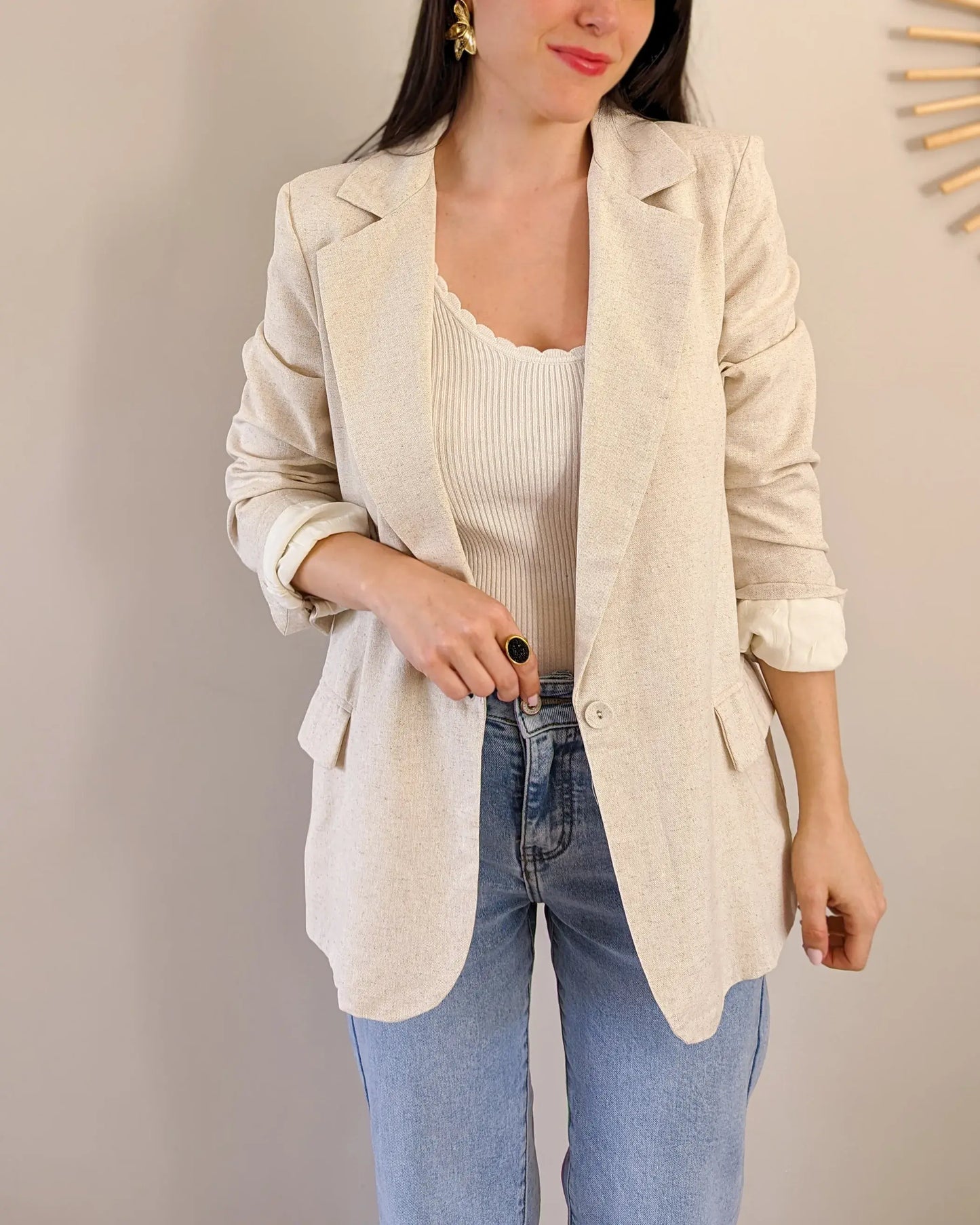 Veste blazer - Océane beige