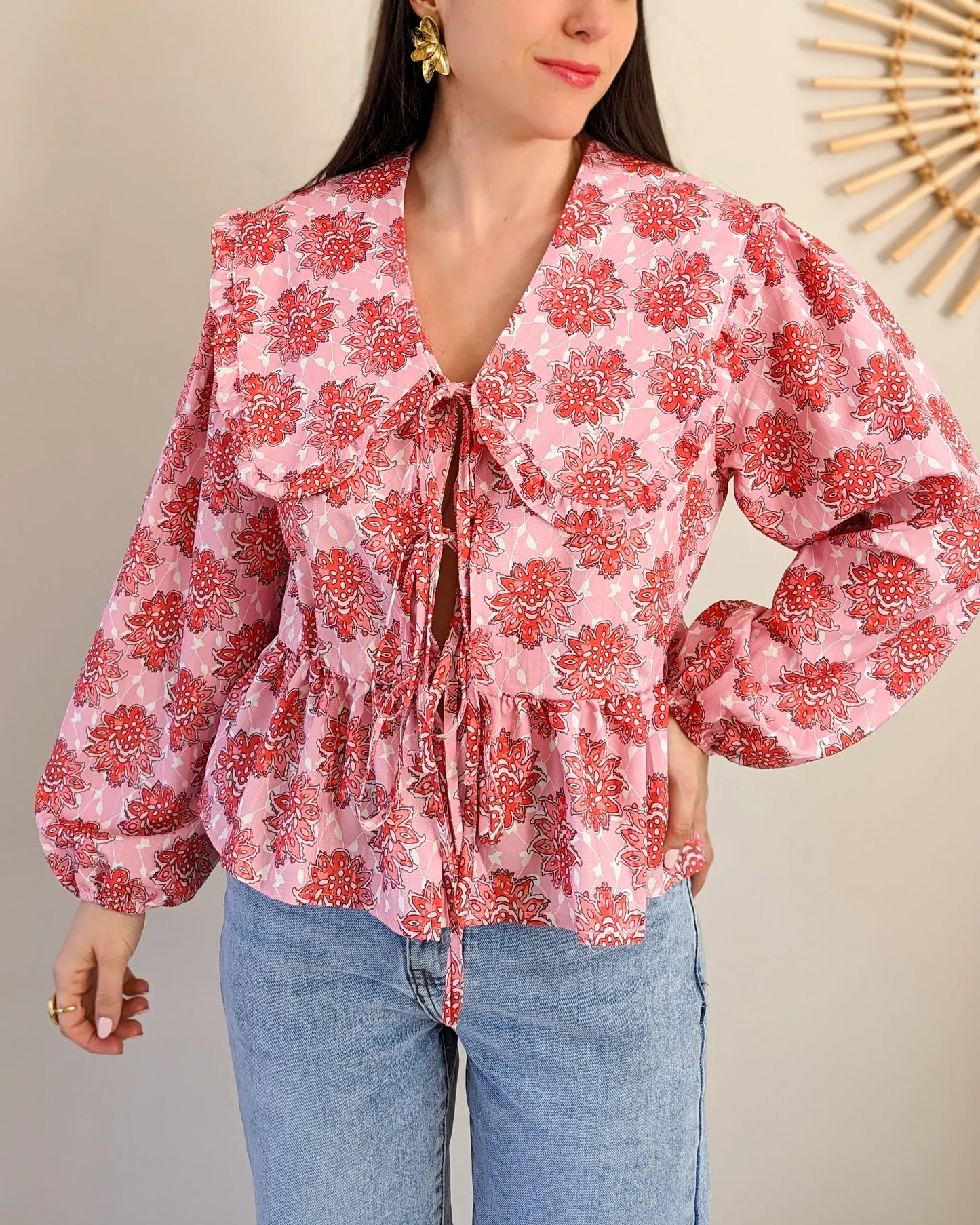 Blouse à fleurs - Colette