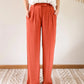 Pantalon en lin - Darren terracotta