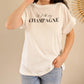 T-shirt blanc - Champagne