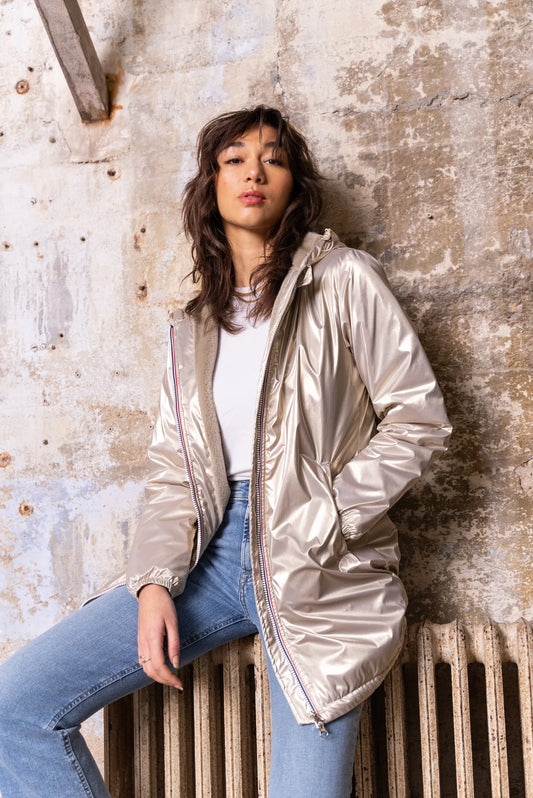 Parka fourrée imperméable Laura Jo - Albane dorée longue