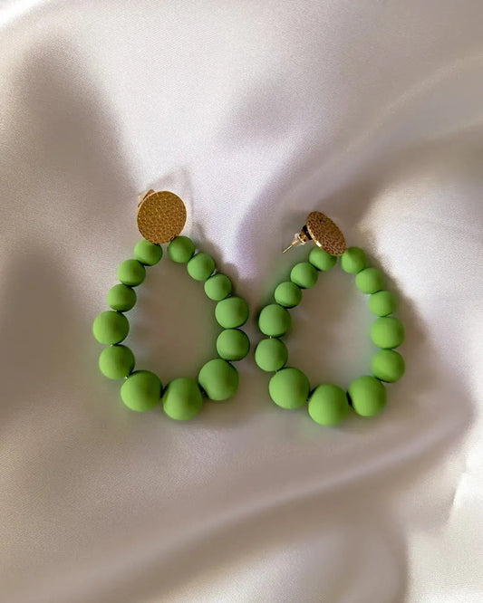 Boucles d'oreilles Vert pomme - Helena