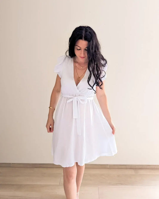 Robe blanche en Lyocell Lucille