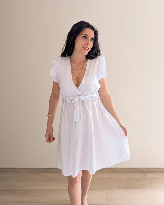 Robe blanche en Lyocell Lucille